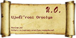 Ujvárosi Orsolya névjegykártya